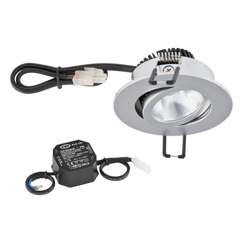 EVN Lichttechnik LED-Deckeneinbauleuchte 4000K 230V IP20 PC20N91540 chr/mt