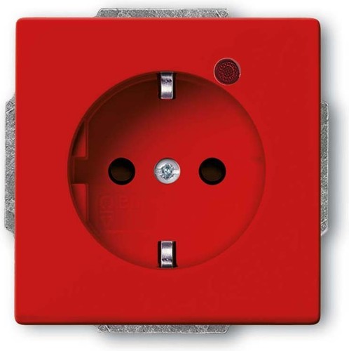 Busch-Jaeger SCHUKO Steckdosen-Einsatz rot RAL 3020 2310 EUGL/VA-1282101