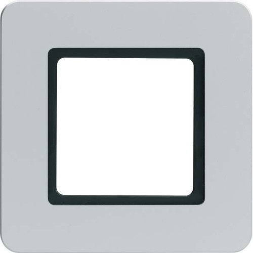 Berker Rahmen 1-fach alu-samt LED-Beleuchtung 10116104