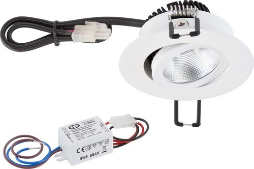 EVN Lichttechnik P-LED Deckeneinbauleuchte weiß 230V 3000K 300lm PC20N30102