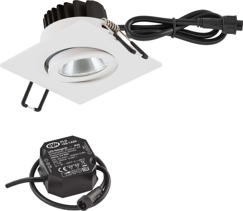 EVN Lichttechnik P-LED Deckeneinbauleuchte IP65 HV 3000K 1010lm PC654N90102