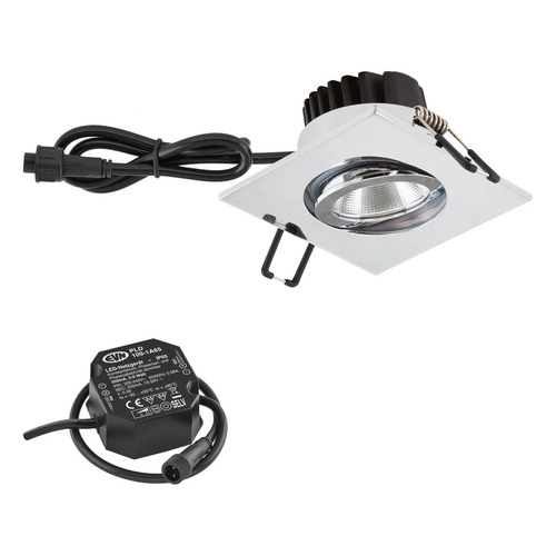 EVN Lichttechnik P-LED Deckeneinbauleuchte IP65 HV 3000K 1010lm PC654N91102