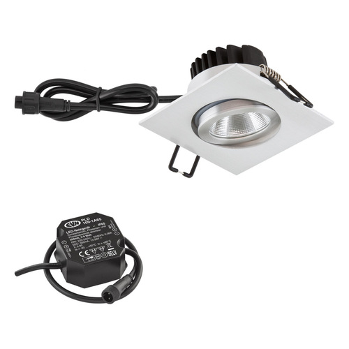 EVN Lichttechnik P-LED Deckeneinbauleuchte IP65 HV 3000K 1010lm PC654N91402