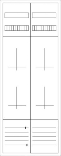 Eaton Zähler-Komplettschrank 3-Punktbefestigung ZSD-4Z-1400