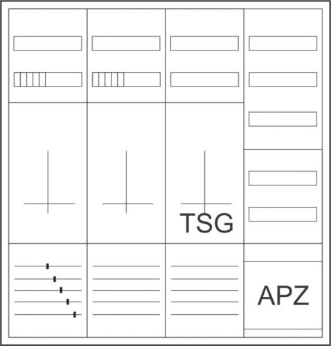 Eaton Zähler-Komplettschrank 3-Punktbefestigung ZSD-ZZTV-1100/APZ