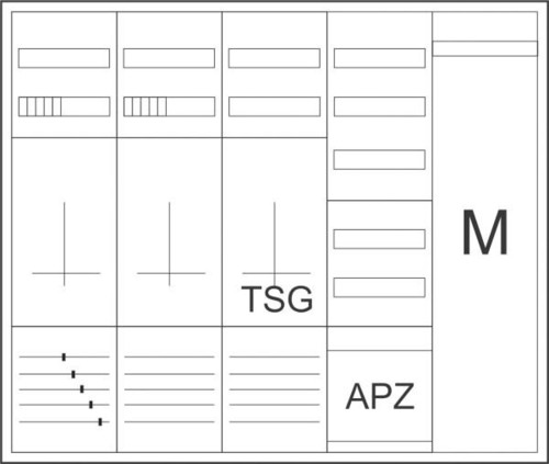 Eaton Zähler-Komplettschrank 3-Punktbefestigung ZSD-ZZTVK-1100/APZ