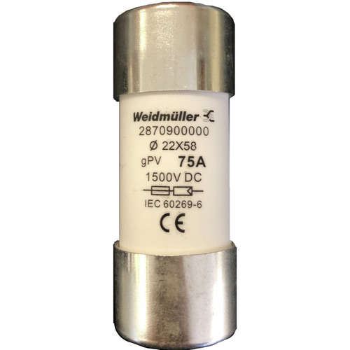 Weidmüller Sicherung gPV 75A FUSE WSFL#2870900000