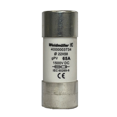 Weidmüller Sicherung gPV 65A FUSE WSFL#4000003734