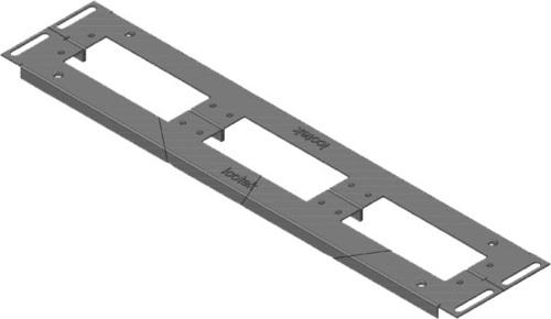 Icotek Bodenblech geteilt KDR 2 VX25-600(488)