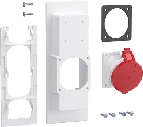 Hager Steckdosenflansch universZ 1xCEE-Steckdose,32A ZY32CEE Hager Steckdosenflansch universZ 1xCEE-Steckdose,32A ZY32CEE