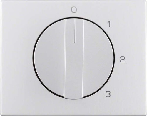 Berker Zentralstück mit Drehknopf 3S K.5 Alu 1087710300
