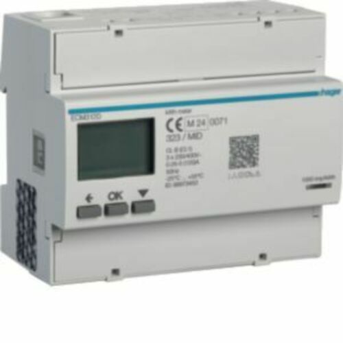 Hager Energiezähler 3phasig 125A, 6M, MBUS, MID ECM312D