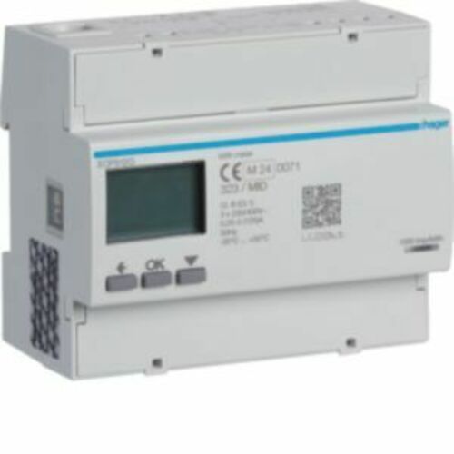Hager Energiezähler 3phasig 125A, 6M, S0, MID ECP312D