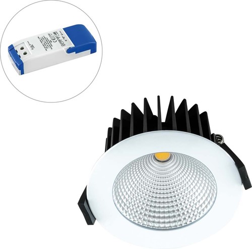 EVN Lichttechnik P-LED Deckeneinbauleuchte 3000K rd weiß IP44 dim LC44100102