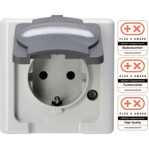 Kopp Schutzk.-Steckdose 16A,250V,gr 103356006