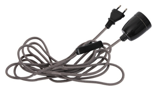 Scharnberger+Hasenbein Pendelleuchte 5m, E27 sw, Leitung sw/ws 88886