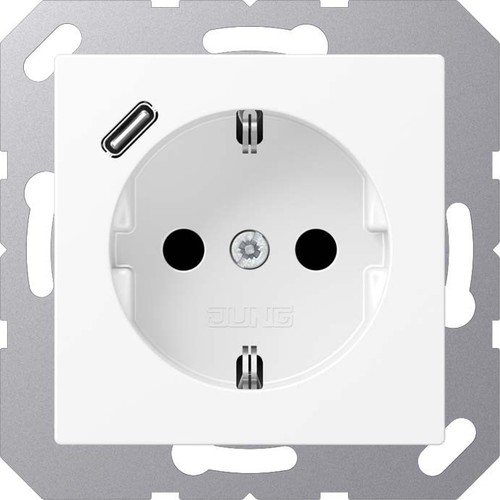 Jung SCHUKO Steckdose mit USB Typ C A 1520-18 C WWM