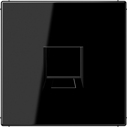 Jung Abdeckung 1-fach f.MJ WE TE-connect. LS 1969-15 WE SW Jung Abdeckung 1-fach f.MJ WE TE-connect. LS 1969-15 WE SW