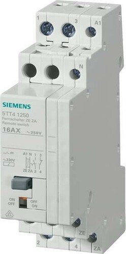 Siemens Dig.Industr. Fernschalter 1S 230VAC, Zentral 5TT4125-0