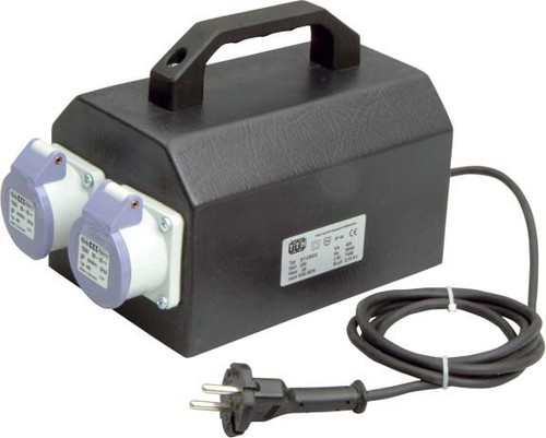 Trafo-Technik-Hoppecke Sicherheitstrafo, tragbar schwarz ET-CEE2 200VA230/24V
