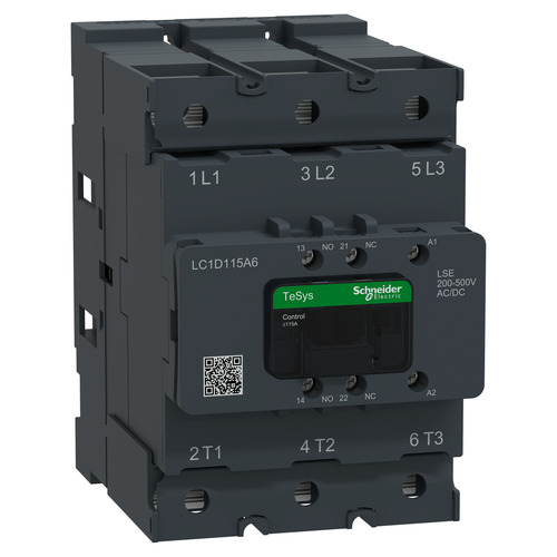 Schneider Electric Schütz 3P 115A AC3 200-500V AC/DC 1S1Ö LC1D115A6LSE