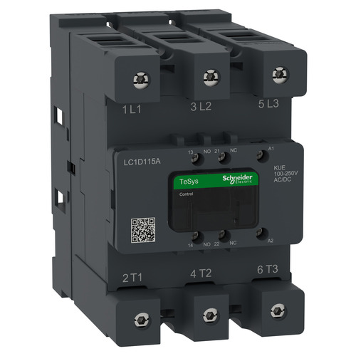 Schneider Electric Schütz 3P 115A AC3 100-250V AC/DC 1S1Ö LC1D115AKUE