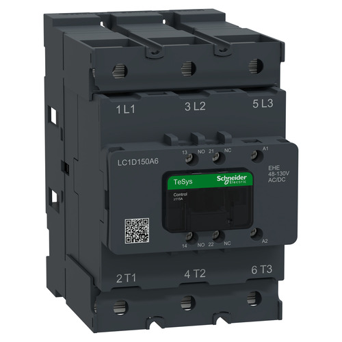 Schneider Electric Schütz 3P 150A AC3 48-130V AC/DC 1S1Ö LC1D150A6EHE