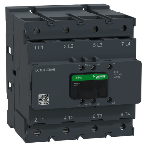 Schneider Electric Schütz 4P 200A AC1 48-130V AC/DC 1S1Ö LC1DT200A6EHE Schneider Electric Schütz 4P 200A AC1 48-130V AC/DC 1S1Ö LC1DT200A6EHE