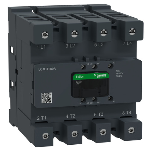 Schneider Electric Schütz 4P 200A AC1 48-130V AC/DC 1S1Ö LC1DT200AEHE Schneider Electric Schütz 4P 200A AC1 48-130V AC/DC 1S1Ö LC1DT200AEHE