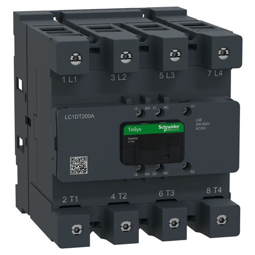 Schneider Electric Schütz 4P 200A AC1 200-500V AC/DC 1S1Ö LC1DT200ALSE Schneider Electric Schütz 4P 200A AC1 200-500V AC/DC 1S1Ö LC1DT200ALSE