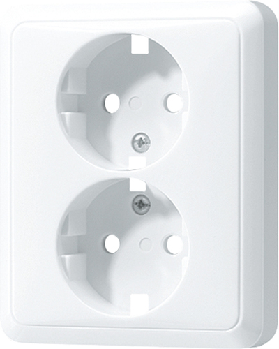 Jung Zentralplatte f. SCHUKO-Steckdose CD 5020 WW PL