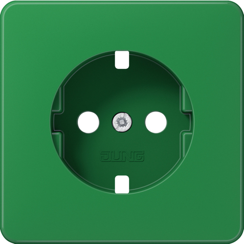 Jung Zentralplatte f. SCHUKO-Steckdose CD 520 KIBF GN PL