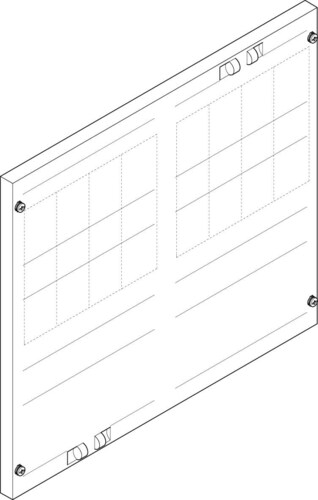 ABN Abdeckplatte 500x450mm 2FB/3RE FAP23709N