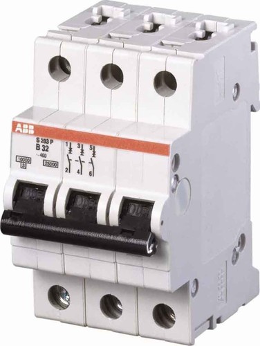 ABB Stotz S&J Sicherungsautomat C,15-25kA,1.6A,3P S203P-C1,6