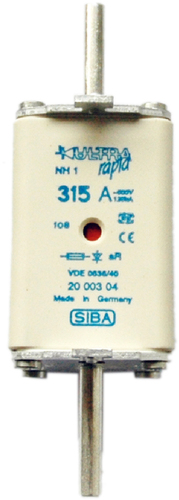 Siba NH-Sicherungseinsatz 63A NH1/0 500V 2000304.63 Siba NH-Sicherungseinsatz 63A NH1/0 500V 2000304.63