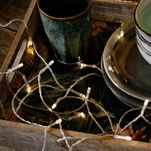 Hellum LED-Lichterkette 50er ww, trans.Timer 524253 Hellum LED-Lichterkette 50er ww, trans.Timer 524253