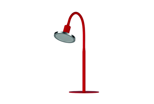 LIGHTME LED-Tischleuchte GU10 chrom/rot LM85680