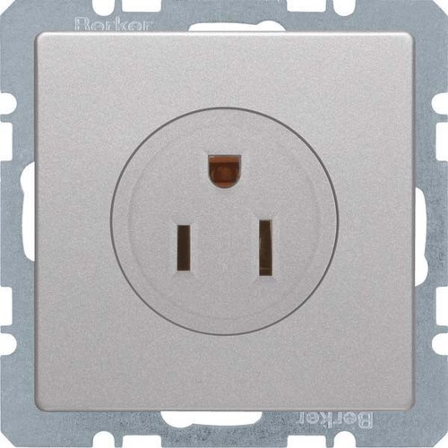 Berker Steckdose SK NEMA 5-15 R Q.1/Q.3 aluminium 41666084
