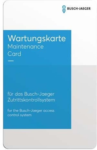 Busch-Jaeger Wartungskarte D080MC-03