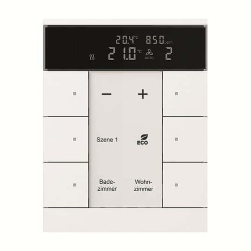 Busch-Jaeger HVAC/CO2-Gerät 6fach, BE, studio/ws SBC/U6.0.11-884