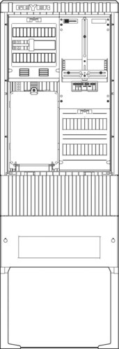 ABN Zähleranschlusssäule 1 ZP 4pol SZ175ZZ1402