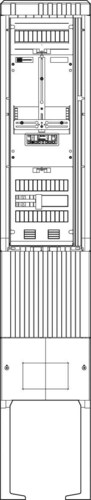 ABN Zähleranschlusssäule 1 ZP 5pol SZ202ZZ1500