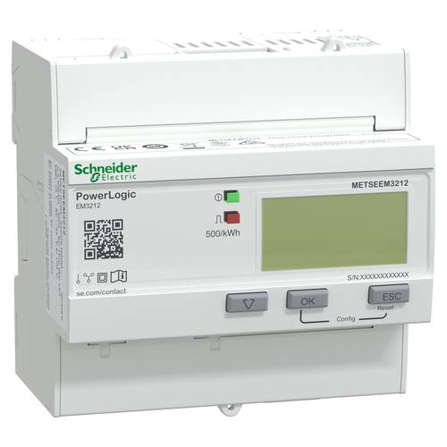 Schneider Electric Energiezähler EM3212, 3 phasig, 63 A,Klasse1 METSEEM3212