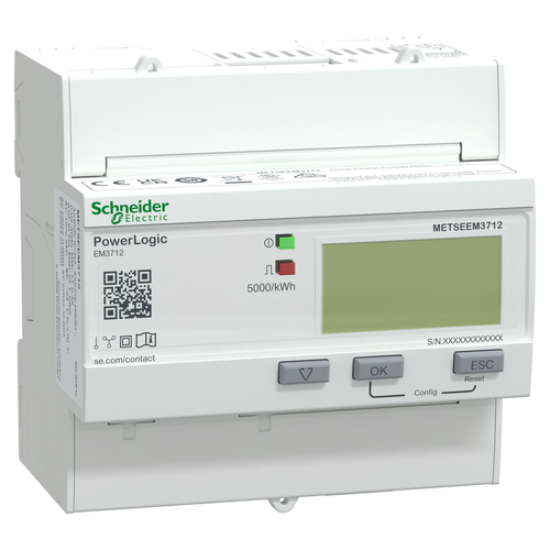 Schneider Electric Energiezähler EM3712, Stromwandler 1-5 A METSEEM3712