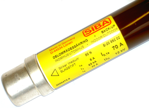 Siba HH-Sicherungseinsatz 31,5A TB 6/12kV 3000413.31,5