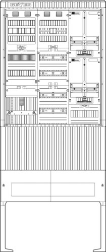 ABN Zähleranschlusssäule 2 ZPVert.5R APZ 5pol SZ207ZA2500R