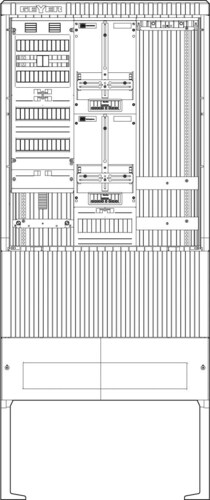 ABN Zähleranschlusssäule 2 ZPAPZ Leerpl. 4pol SZ207ZL2400A