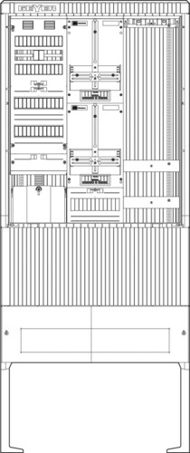 ABN Zähleranschlusssäule 2 ZPAPZ Leerpl. 4pol SZ207ZL2402A
