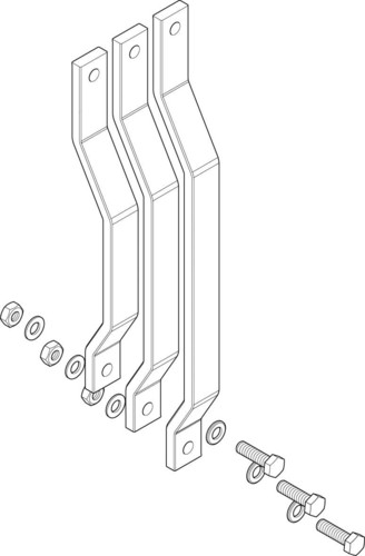 ABN Verbindungsschienensatz 3-polig CU 30x10mm XAS750SE