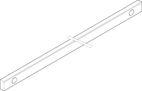 ABN Cu-Schiene 3FB 20x10x835mm XCUW123B